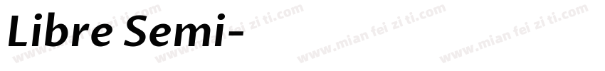 Libre Semi字体转换